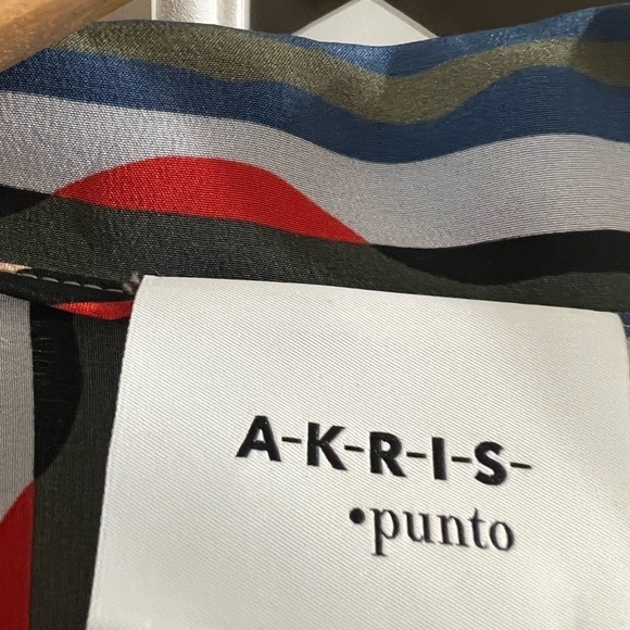 AKRIS PUNTO Mulberry Silk Bow Shift Dress - size 12 - Picture 6 of 10